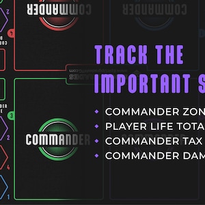 Mini Commander Zone Mat | 9.5