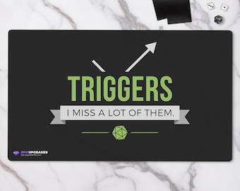 Triggers Playmat - Magic the Gathering Funny 24"x14" Custom MTG Card Mat