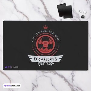 Dragon Life Spielmatte - Magic the Gathering 24&quot;x14&quot; Tribal Dragons Individuelle MTG Spieler Kartenmatte