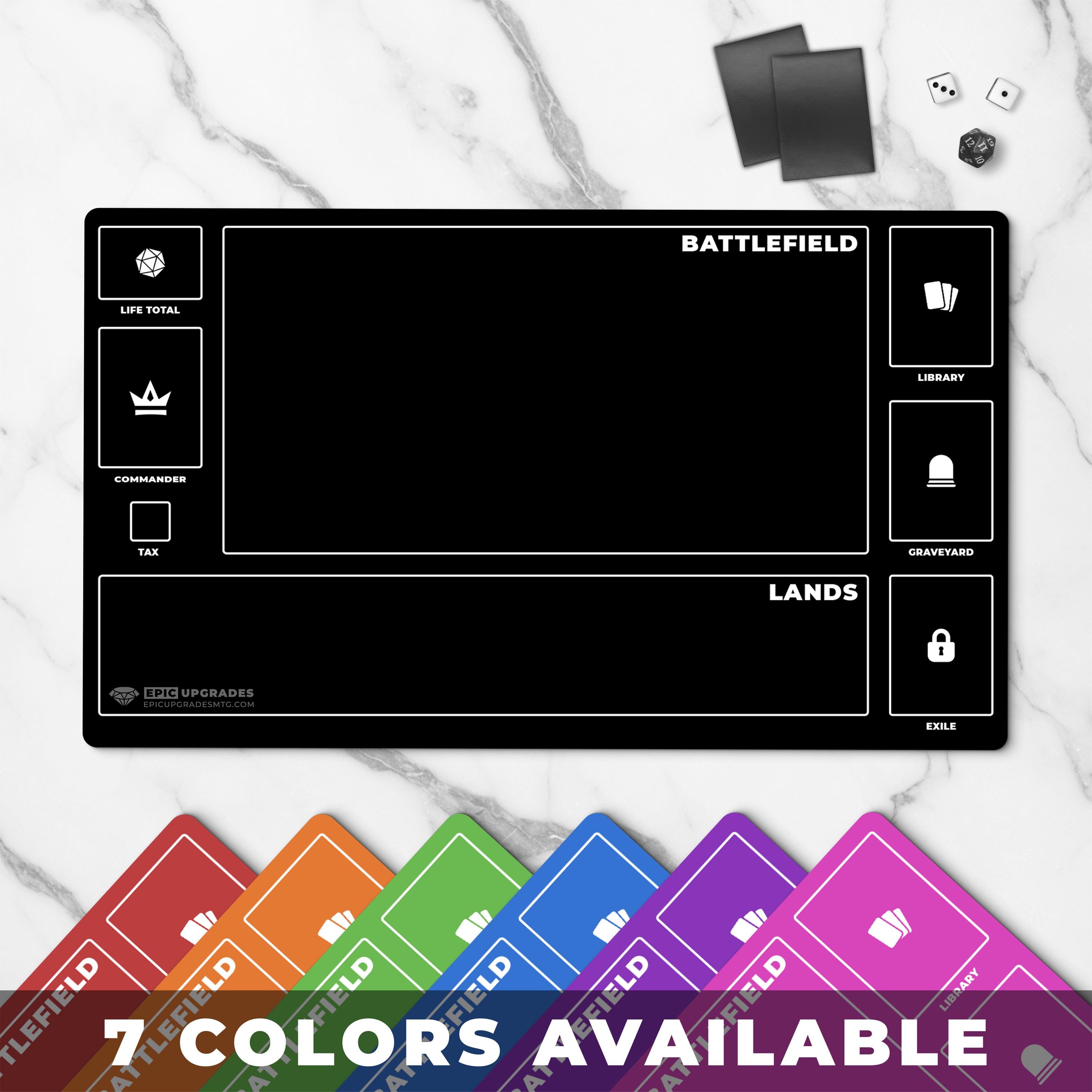 MTG Playmat for Commander Magic the Gathering Playmat with Zones for EDH Card Mat Accessories for MTG Gifts for Beginner Commander Play Mat
