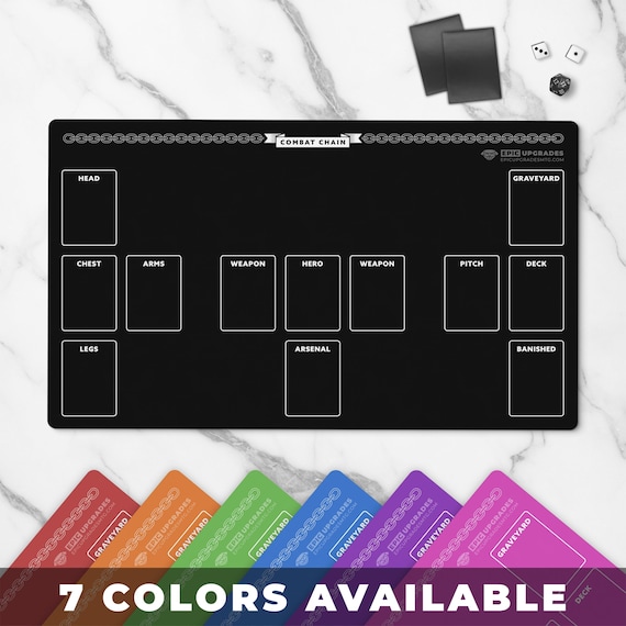 FAB Playmat for Flesh and Blood Playmat With Zones TCG Card Mat