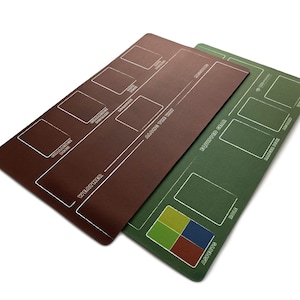 Earthborne Rangers Playmat Set – 24x14” Plain Minimalist Dual Mats for Campaign Tracking, Trail Mat & Ranger Mat (Compatible Accessory)