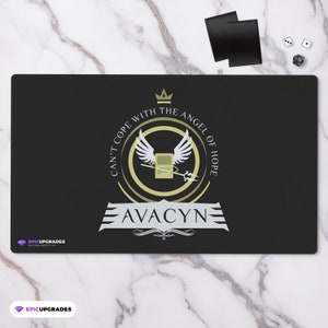 Commander Avacyn Playmat - Magic the Gathering 24&quot;x14&quot; Angel of Hope Custom EDH MTG Card Mat