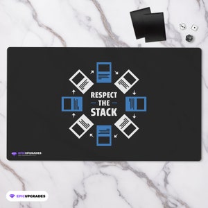 Respect the Stack - Playmat - Magic the Gathering 24&quot;x14&quot; MTG Card Mat