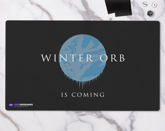 Winter Orb Playmat - Magic the Gathering 24"x14" Custom EDH Stax Commander MTG Card Mat