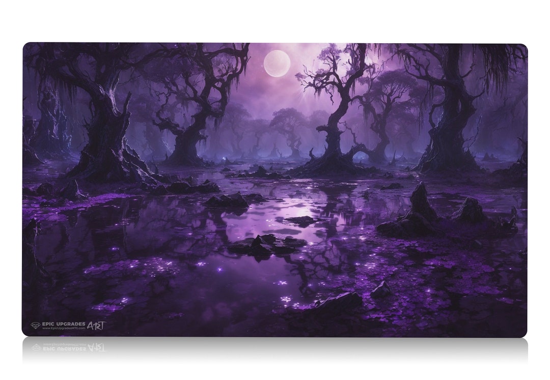 Swamp Playmat Fantasy Land Series 24x14 Magic Etsy