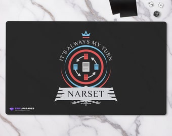 Commander Narset Playmat - Magic the Gathering 24"x14" Turns Custom Enlightened Master EDH MTG Card Mat