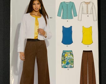 New Look A6132 Uncut Pants/Skirt/Jacket/Top Pattern Size 10 - 22