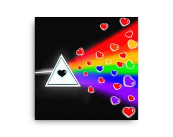 Heart Side of the Moon Canvas Print