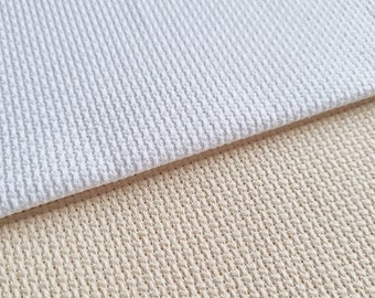 14 Count Aida Fabric | White Aida | Cream Aida | Cross Stitch Fabric | Needlework Fabric | Cross Stitch Supplies for Beginners Crafts