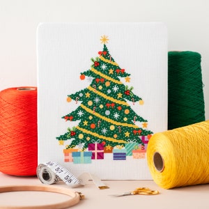 Christmas Tree Cross Stitch Pattern | Festive Cross Stitch | Holiday Cross Stitch | Seasonal Cross Stitch | Winter Cross Stitch | PDF Chart