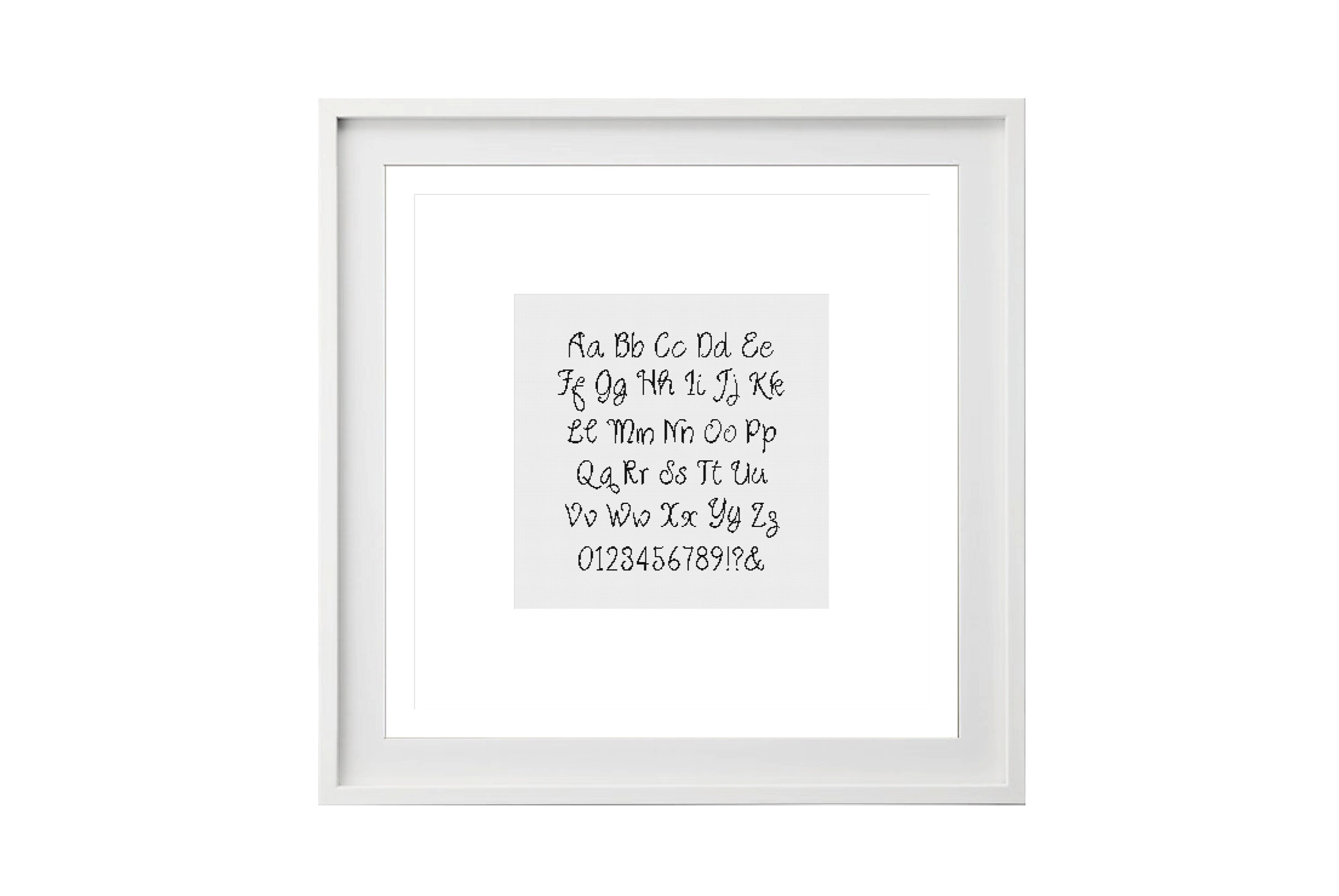 Alphabet Cross Stitch Pattern Number Cross Stitch Custom - Etsy