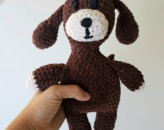 Dog Crochet Kit | Cute Easy DIY Amigurumi Plush Kit for Beginners