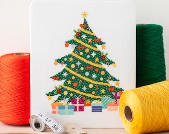 Christmas Tree Cross Stitch Kit | Festive Cross Stitch | Holiday Cross Stitch | Seasonal Cross Stitch | Embroidery Kit | Cross Stitch Gift