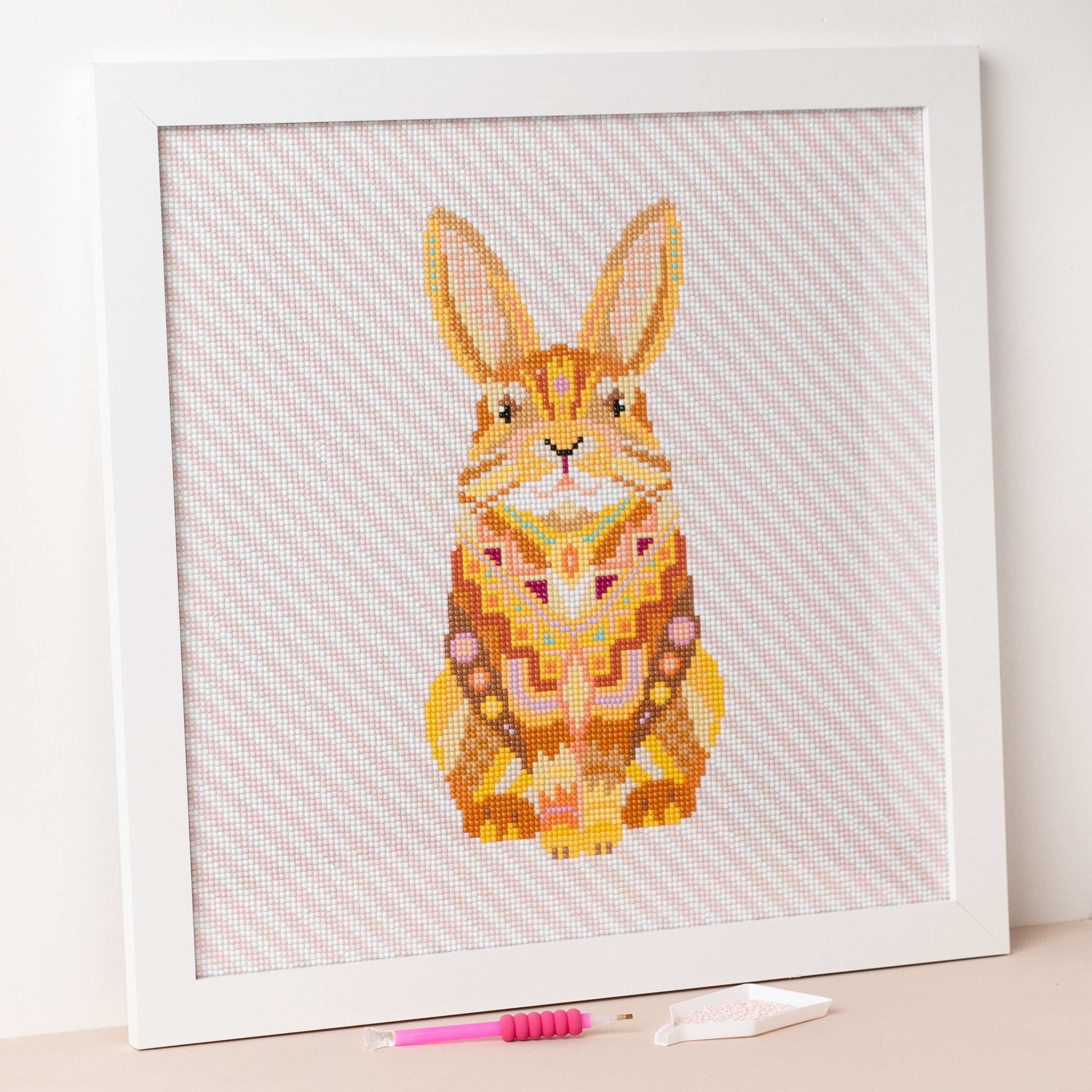 Wholesale DIY Easter Theme Rabbit Pattern Full Drill Diamond Painting  Canvas Kits 