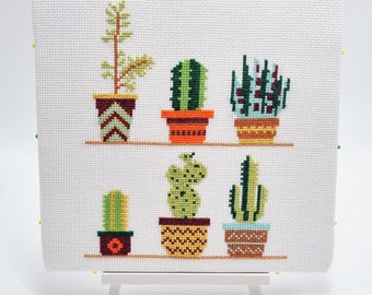 Cactus Cross Stitch Pattern | Floral Cross Stitch | Succulent Cross Stitch | Beginners Cross Stitch | Modern Cross Stitch | Cross Stitch PDF