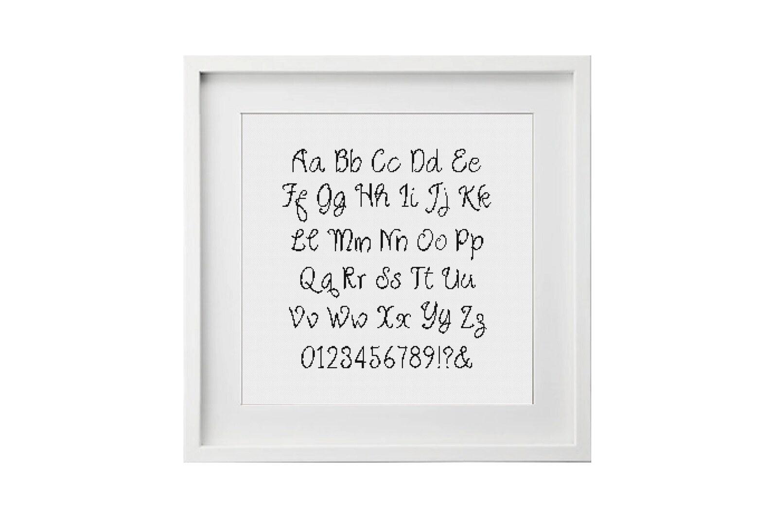 Alphabet Cross Stitch Pattern Number Cross Stitch Custom - Etsy