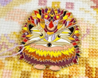 Mandala Hedgehog Magnetic Needle Minder | Animal Needle Keeper | Needlepoint Notion | Cross Stitch Gift | Sewing Embroidery Accessory