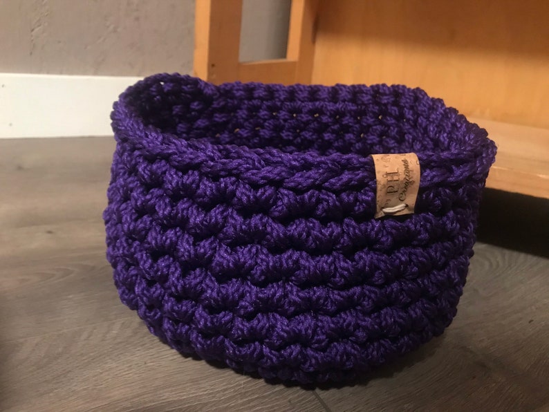 Purple basket Etsy