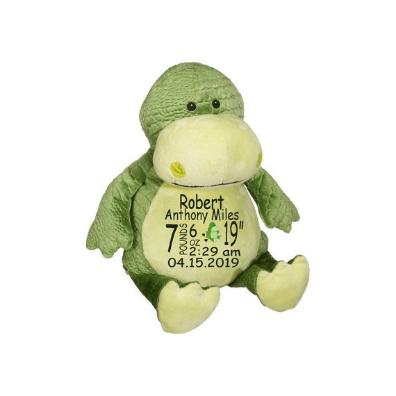 personalized dinosaur stuffed animal