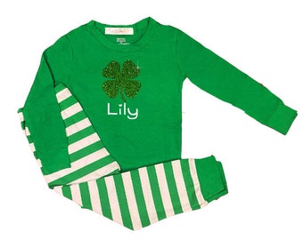 Baby Boy Girl Long Sleeved Coveralls Irish St Patricks Day Kid Pajamas Baby Boy Girl Long Sleeved Coveralls Irish St Patricks Day Kid Pajamas