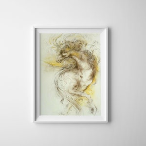 Horse gray PDF cross stitch Counted cross stitch chart PDF - instant download!