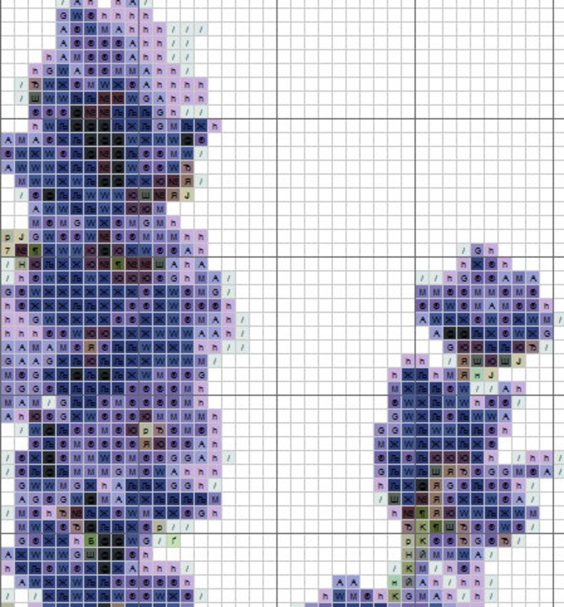 Lavender PDF Cross Stitch Counted Cross Stitch Chart PDF Instant Download Etsy