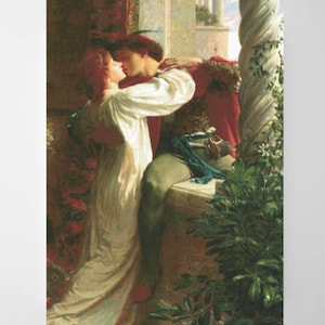 Romeo and Juliette Cross stitch pattern Famous paintings Counted cross stitch. Cross stitch supply. PDF cross stitch chart.