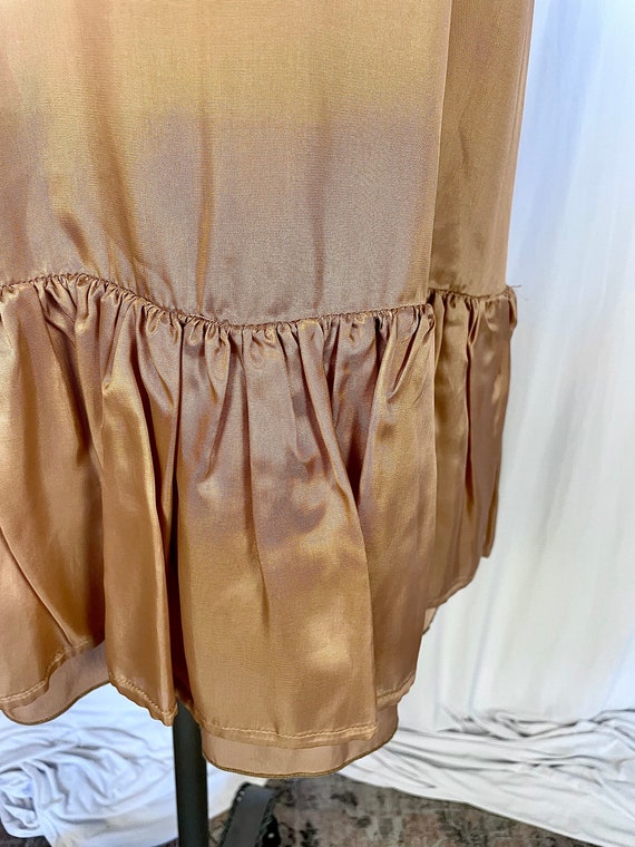 Vintage Sparkly Party Dress Light Brown Iridescen… - image 8