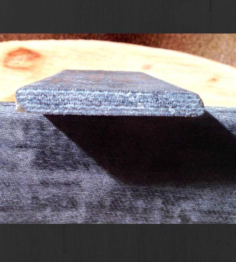 Black & Blue Jean Denim Micarta Knife Scales Pair 5 1/2x Etsy
