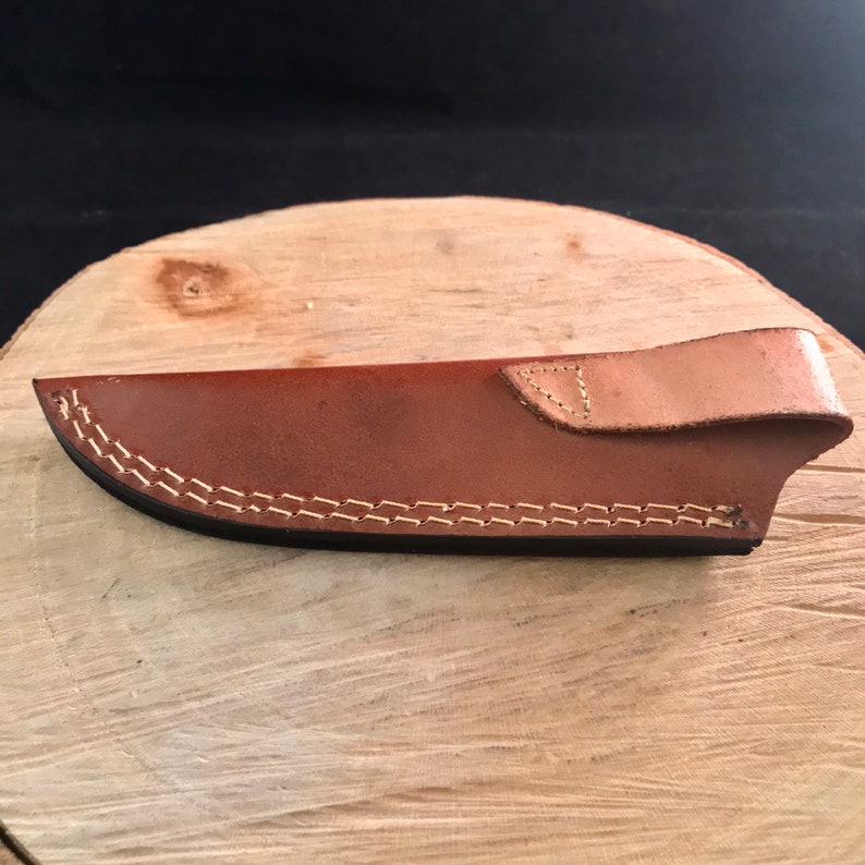 Premium Leather Knife Sheath Fold Over Belt Loop for Fixed Etsy