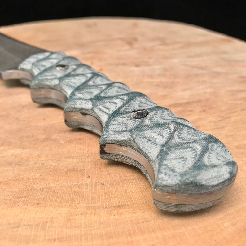 Stonewashed Blue Jean Denim Micarta Knife Scales Pair 5 Etsy