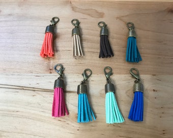tassel keychain tassel planner turtle charm tassel zipper pull charm long tassel backpack charm. Rainbow color handmade tassel bag charm