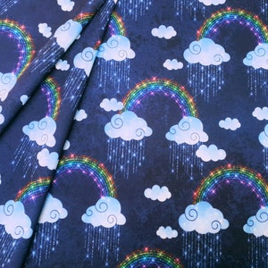 Tela impermeable PUL, Sparkling Rainbows