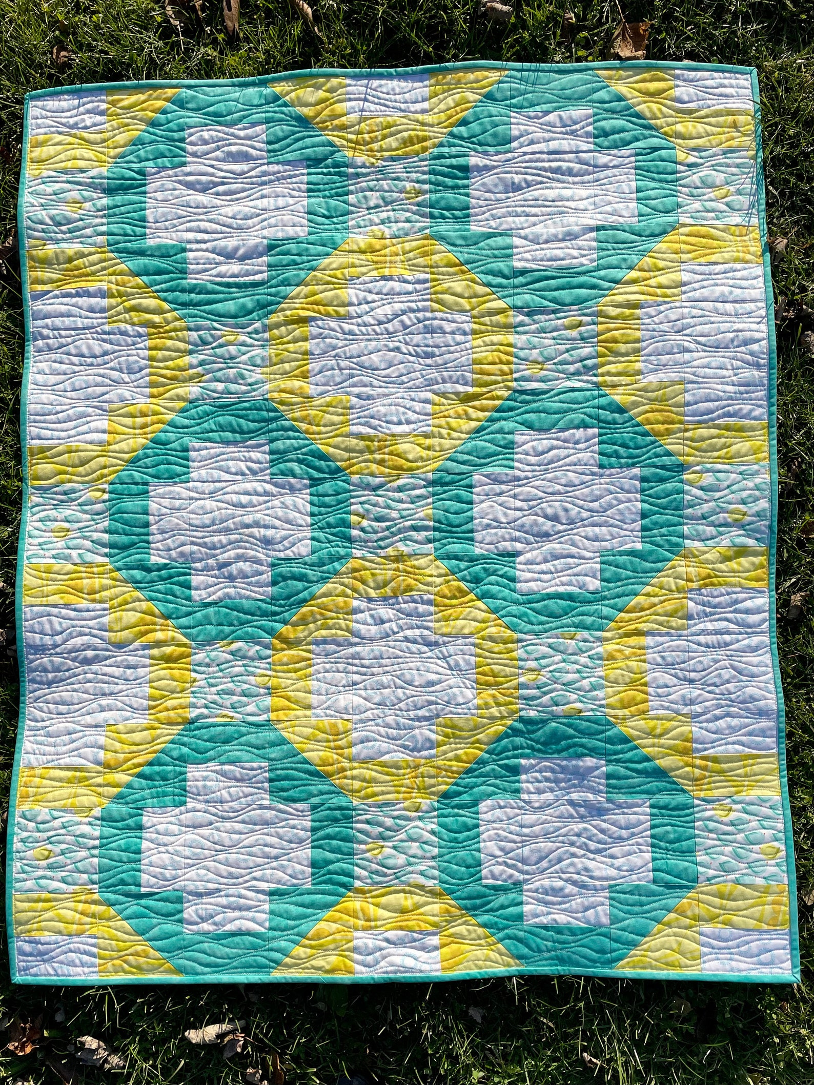 On the Plus Side, PDF Quilt Pattern, Throw Quilt, Baby Quilt, Modern ...