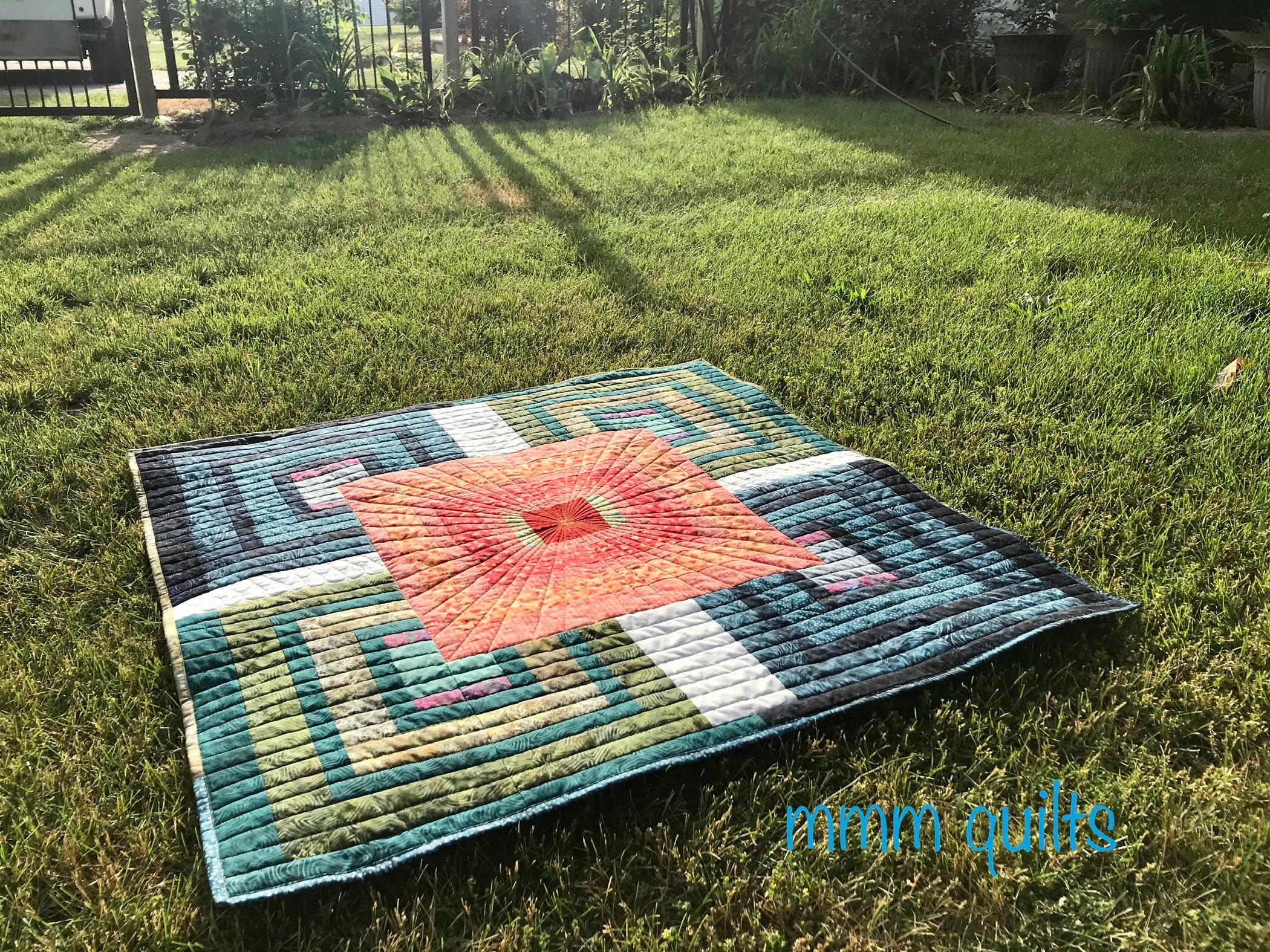 Centred PDF Quilt Pattern, Throw Quilt, Modern Quilt, Pattern, Log