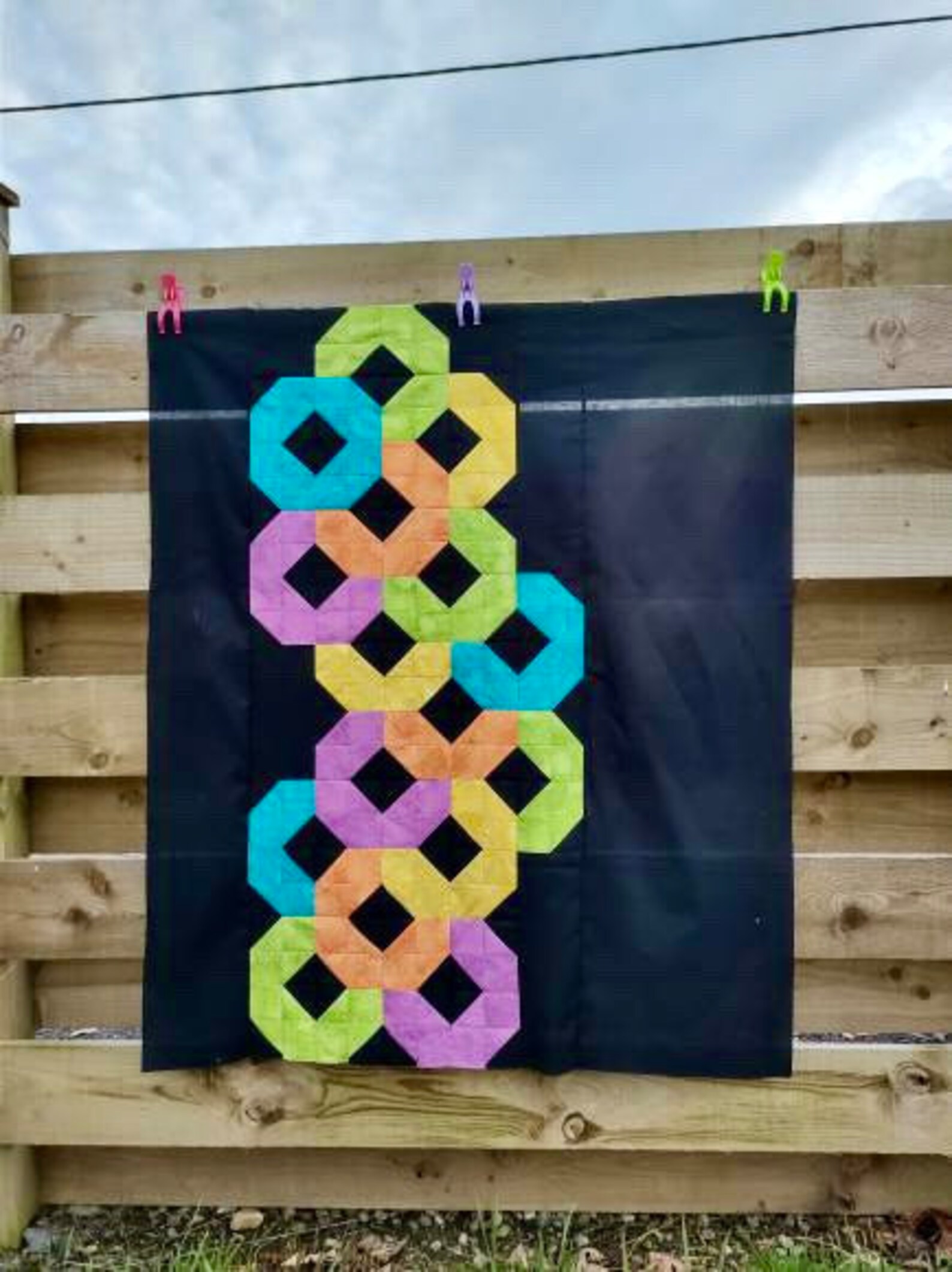 Sunset Strip, PDF Quilt Pattern, Throw Quilt, Baby Quilt, Simple Quilt ...