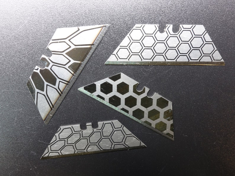 Laser Engraved 4pack Utility Blades for Etsy