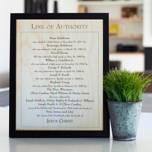 Line of Authority -- Aangepast gegraveerd