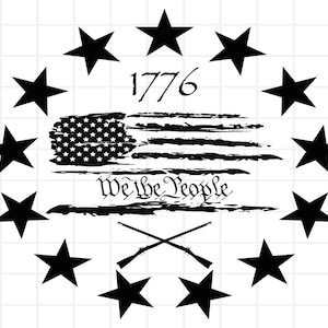 2nd Amendment svg , 2nd Amendment Tattered Flag File, American flag svg, Patriotic svg, American Flag USA We The People svg