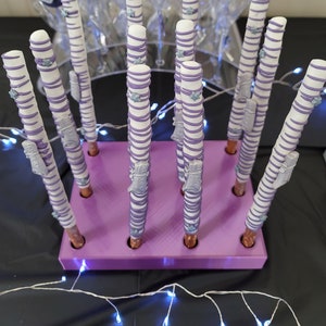 12 Hole Pretzel Rod Stand 3D printed pretzel Dessert table Treat displays Pretzel Drying rack Marker stand Chocolate fountain stand