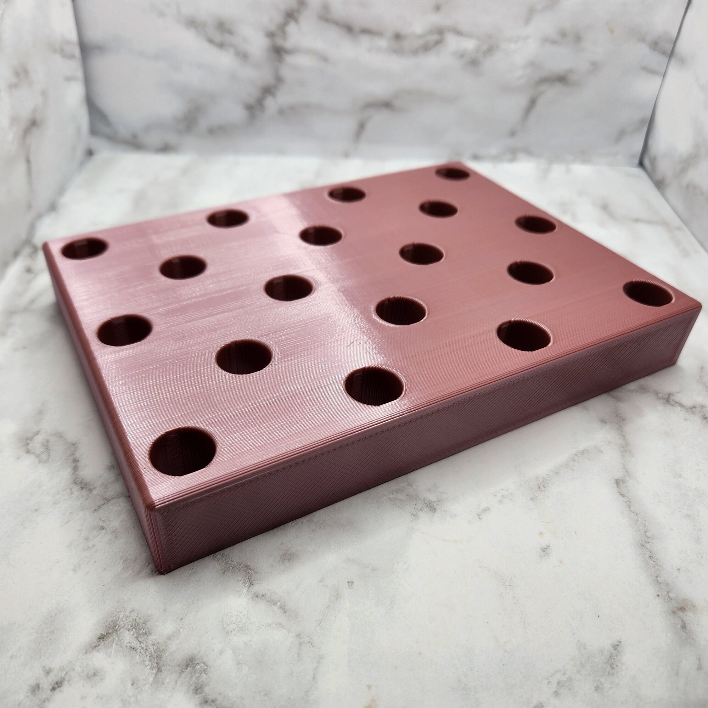 Digital File 18 Hole Pretzel Stand STL File Pretzel Rod Display Pretzel