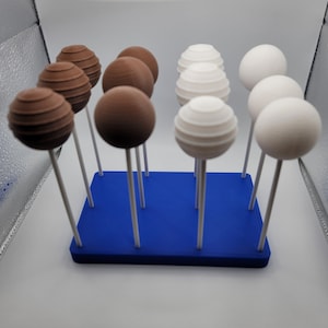 Fake Cake Pops Set of 6 Cake Balls 6 Faux 3D Printed Cake pops Plain 3D cake pops or balls undecorated Practice cake pops Dummy Cake Pops