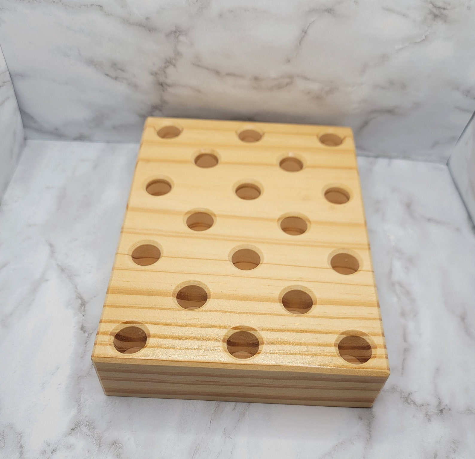 Pine Pretzel Rod Stand, Wood Pretzel Rod Stand, Rustic Dessert Table