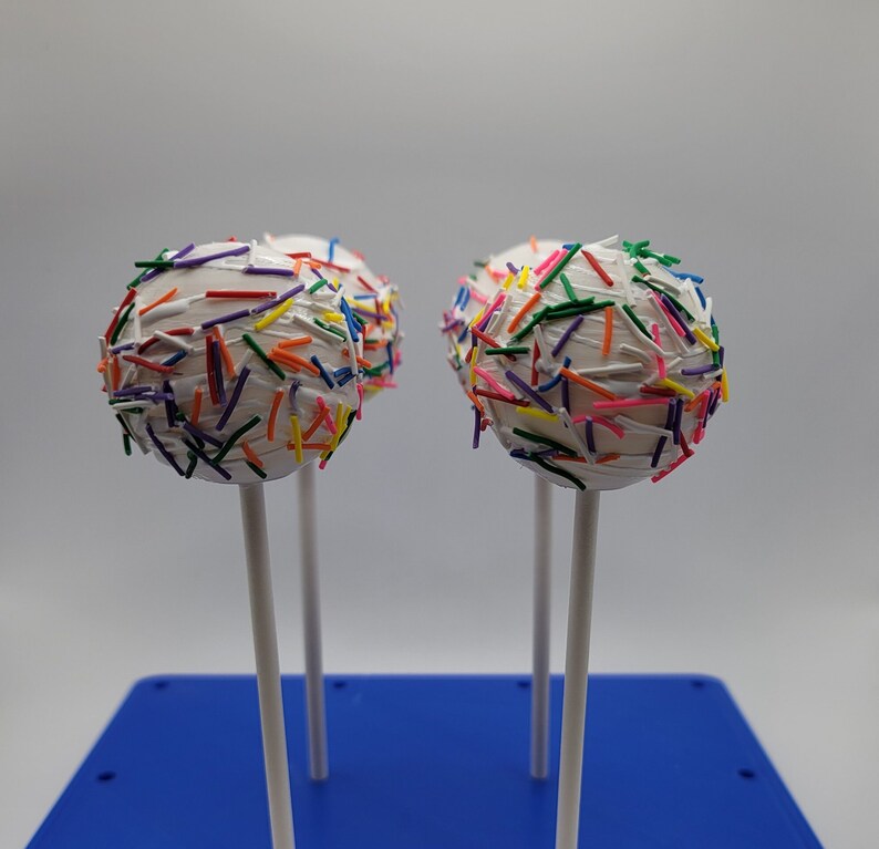 Fake Cake Pops Set of 4 Faux Cake Pop Funfetti Display Fake Birthday