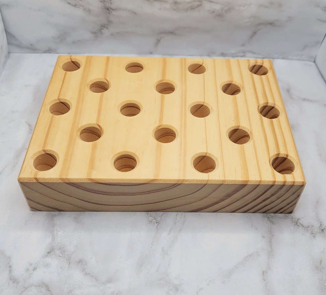 Pine Pretzel Rod Stand, Wood Pretzel Rod Stand, Rustic Dessert Table