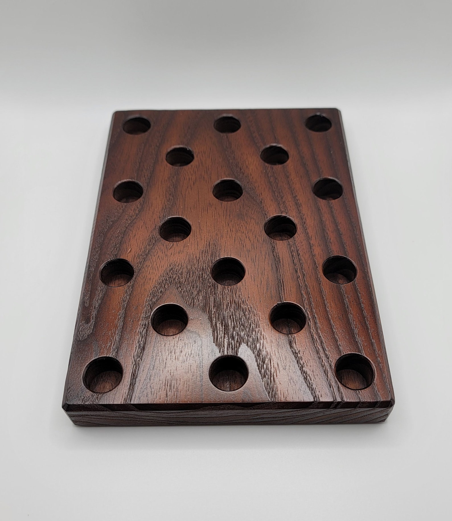 Wood Pretzel Rod Stand Solid Walnut Pretzel Rod Stand Rustic Etsy