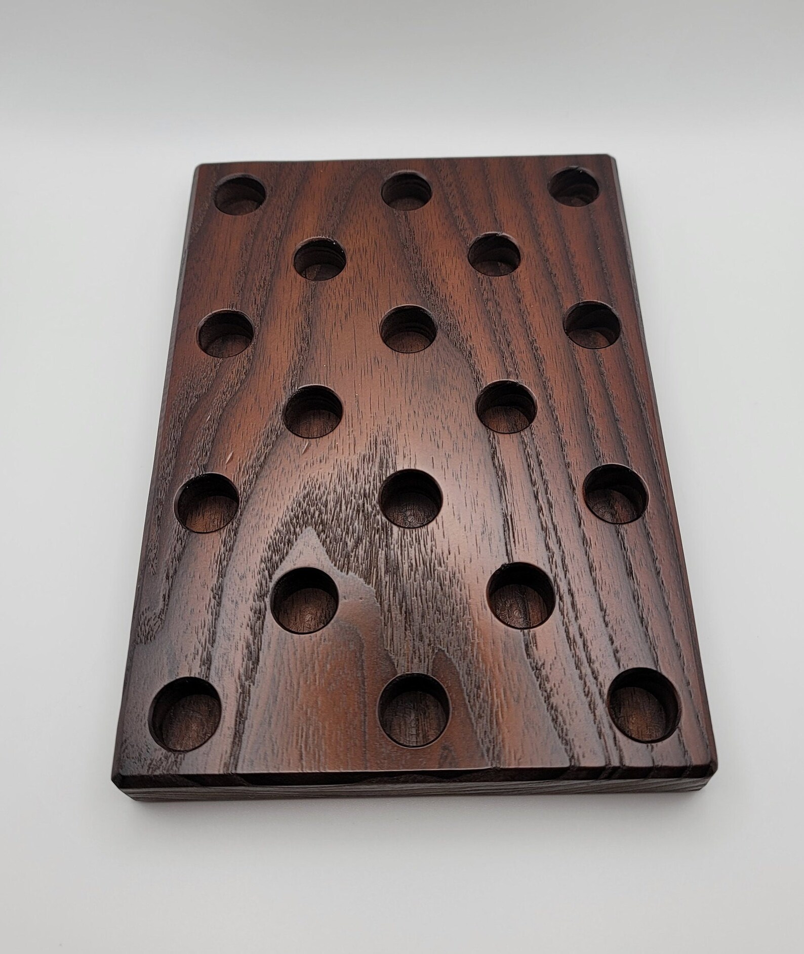 Wood Pretzel Rod Stand Solid Walnut Pretzel Rod Stand Rustic Etsy