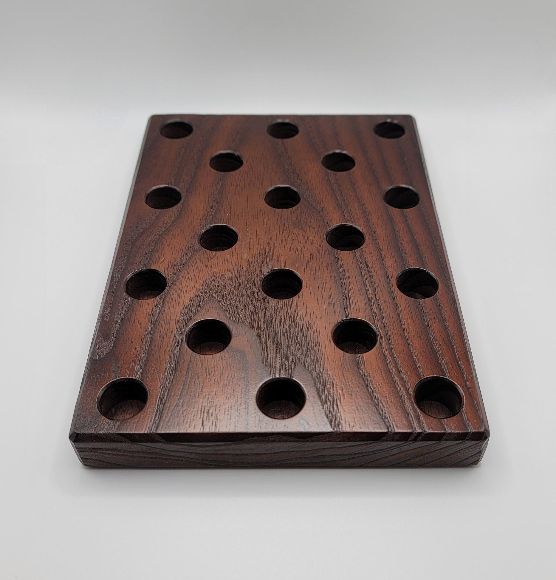 Wood Pretzel Rod Stand Solid Walnut Pretzel Rod Stand Rustic Etsy