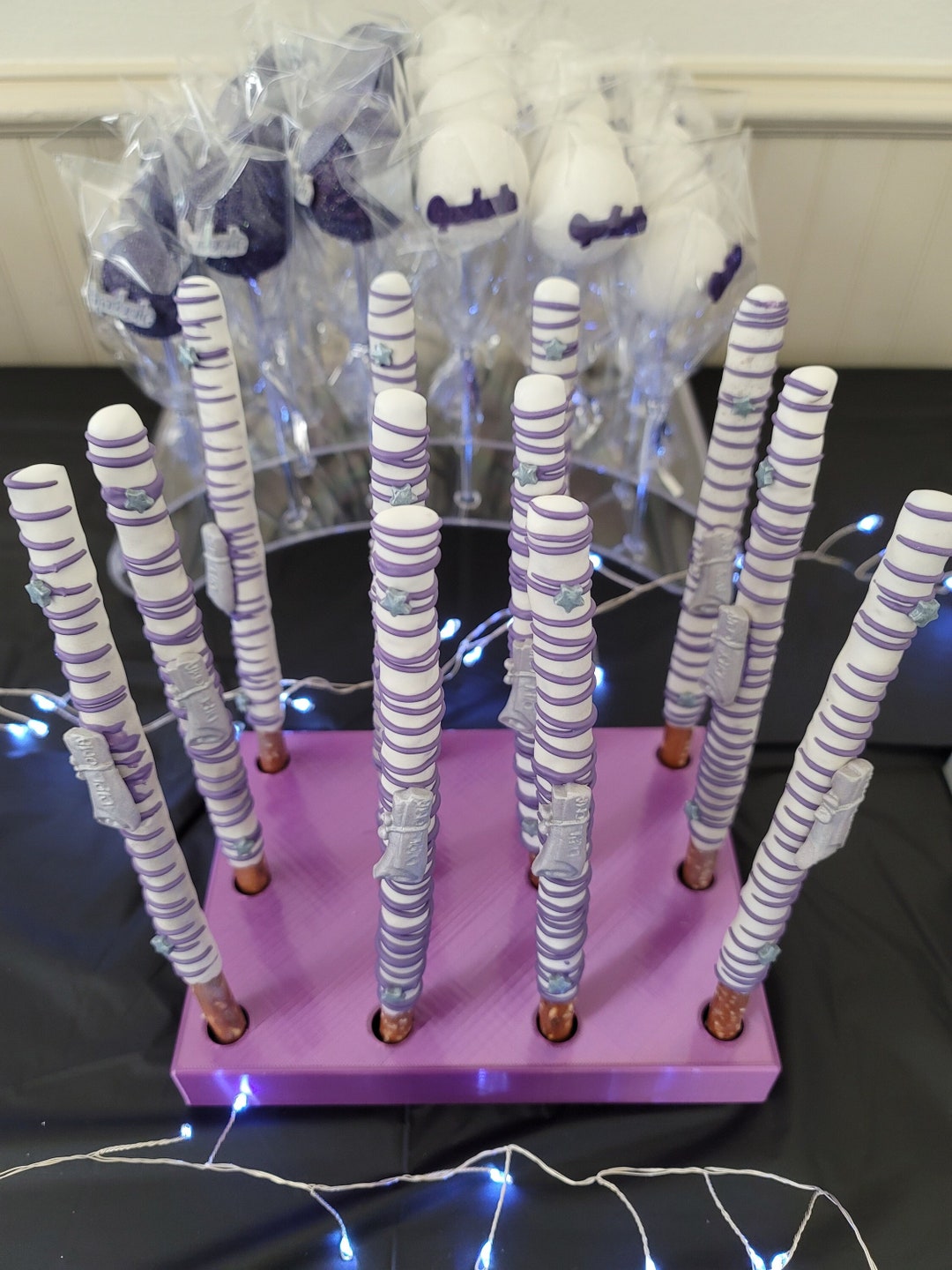 Pretzel Rod Stand 3D Printed Pretzel Dessert Table Treat Displays